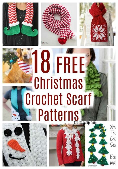 18 Free Christmas Crochet Scarf Patterns To Make As Ts Crochet