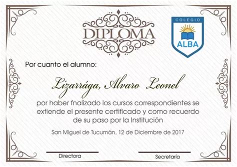 Kit Imprimible Diploma Egresados Egresaditos Personalizados En Venta En