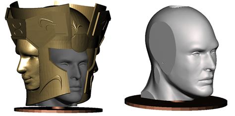 STL File Saint Seiya Geminis Helmet Geminis Helmet Head And Base