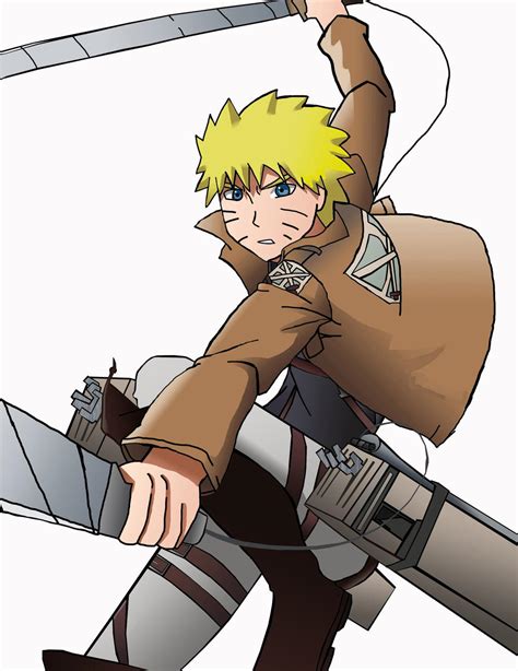 Naruto Uzumaki Crossover Attack On Titan By Narutoreissuzumaki6 On