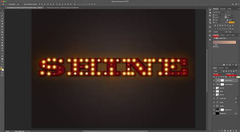 Marquee Sign Text Effect in Photoshop | Design Bundles