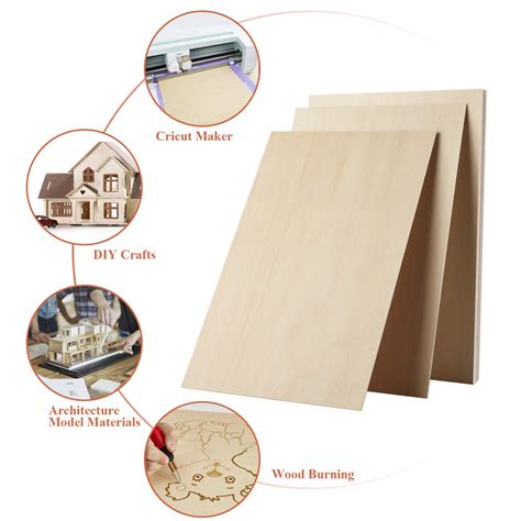 Basswood Sheets Pack X Inch Thin Balsa Wood Easy To Cutting