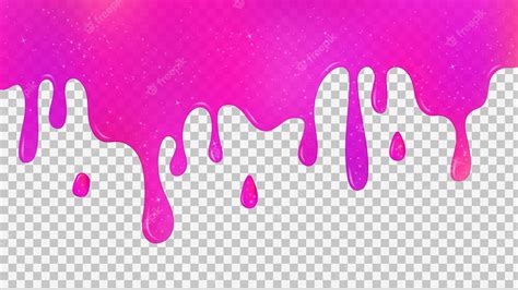 Premium Vector Isolated Slime Vector Pink Slime With Glitter Liquid Dripping Texture With