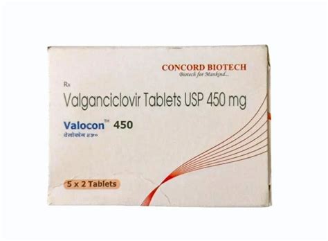 VALOCON 450MG VALGANCICLOVIR TABLETS USP 450MG At Rs 350 Stripe