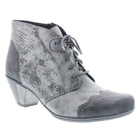 Rieker Womens Almatic Black Lace Up Ankle Boots Y7234 00
