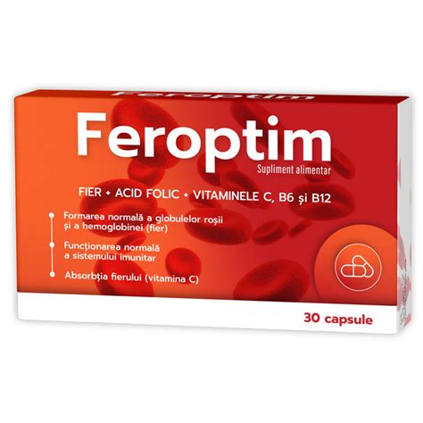 Zdrovit Feroptim Supliment Pentru Deficitul De Fier