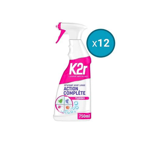 12x Pistolet Détachant Avant lavage K2r 750mL ChezVous re Shopping