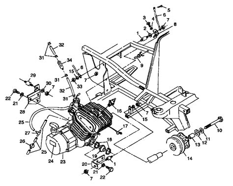 MOTEUR MONTAGE MOTEUR POUR TRAIL BOSS 1999 Esprit POLARIS La