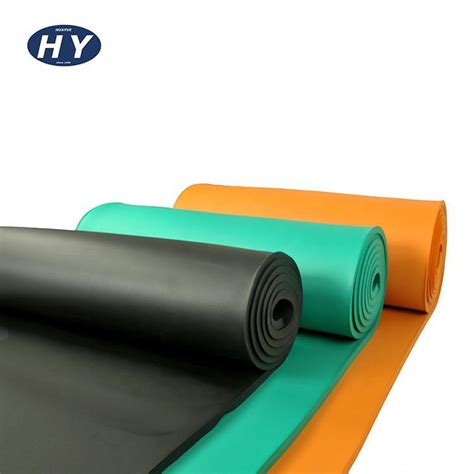 Heat Insulation Material Elastomeric Nbr Pvc Class 0 Colorful Rubber