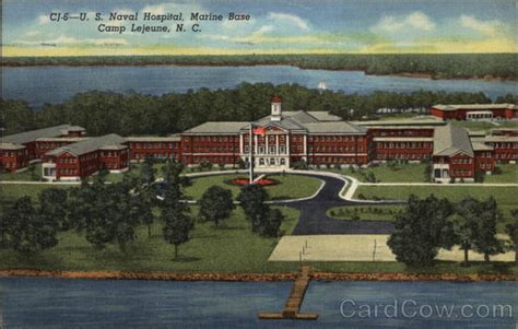 U.S. Naval Hospital, Marine Base Camp Lejeune, NC Postcard