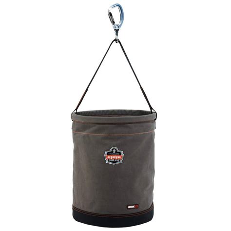 Ergodyne Arsenal 16 In Tool Bucket W D Ring Gray Canvas 5945 The