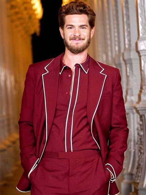 Lacma Artfilm Gala 2023 Andrew Garfield Red Suit Victoria Jacket