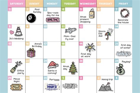 The Calendar Sticker Pack (Calendar Stickers, Good Notes Stickers) By ...