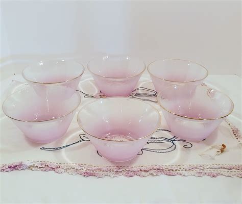 Fab Blendo Bowls By West Virginia Glass In Lavender Set Of Etsy