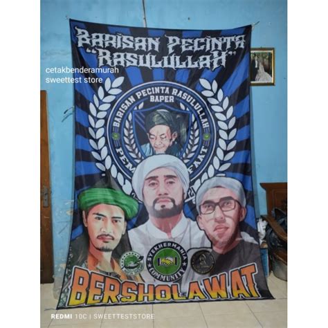 Jual BENDERA MAJELIS SYEKHERMANIA MAFIASHOLAWAT AZZAHIR BONUS STIKER