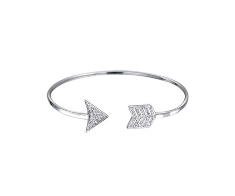 Sterling Silver Arrow Cuff Bracelet LAYRA Silver