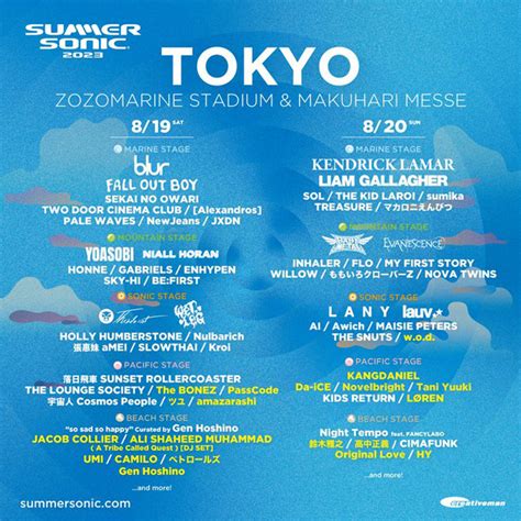 ＜summer Sonic 2023＞第5弾追加アーティスト発表 Amass