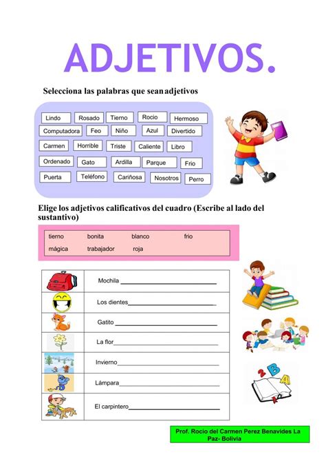 Adjetivos Online Exercise For Tercero De Primaria Artofit