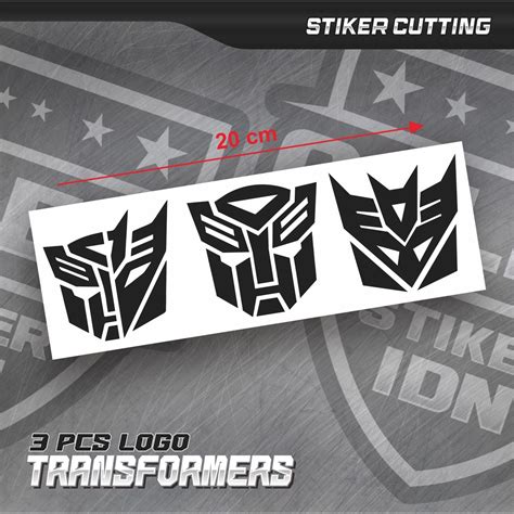 Jual Stiker Cutting Logo Autobot Stiker Logo Transformers Decepticon