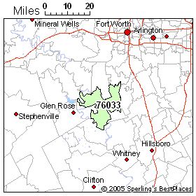 Map Of Cleburne