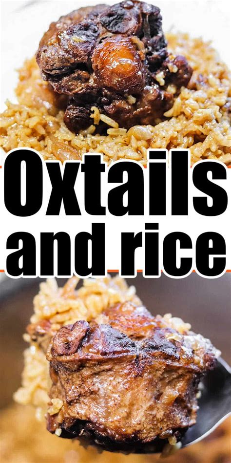 Oxtails And Rice Cooked Together Ox Tail One Pot Meal