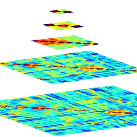 Pyramid Representation Of The Multi Scale Functional Networks With The