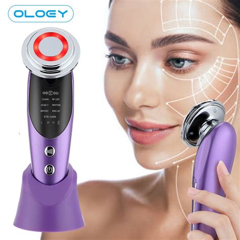 7 In 1 Face Lift Devices Ems Rf Microcurrent Led Photon Skin Rejuvenation Face Massager Anti