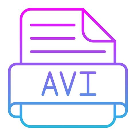 El Icono De Avi Vector Premium