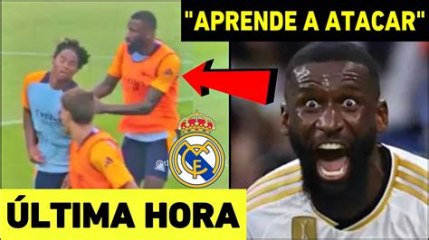 RÜDIGER DESTRUYE A ENDRICK EN LOS ENTRENAMIENTOS Y EL REAL MADRID HOY