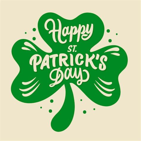 Free Vector Hand Drawn St Patricks Day Lettering