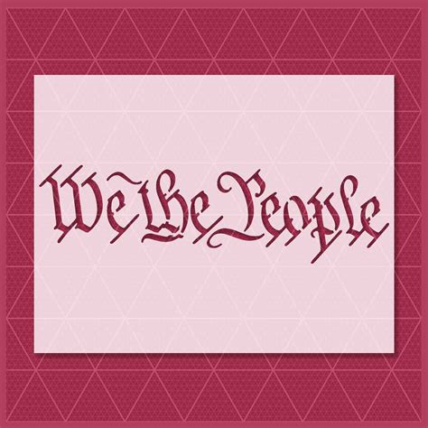 WE THE PEOPLE STENCIL | LAZY STENCILS