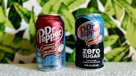 Dr Pepper Creamy Coconut And Creamy Coconut Zero Sugar Review They Re