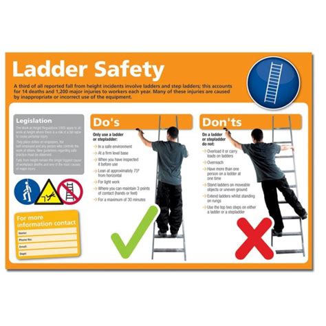 Step Ladder Safety Poster Atelier Yuwa Ciao Jp