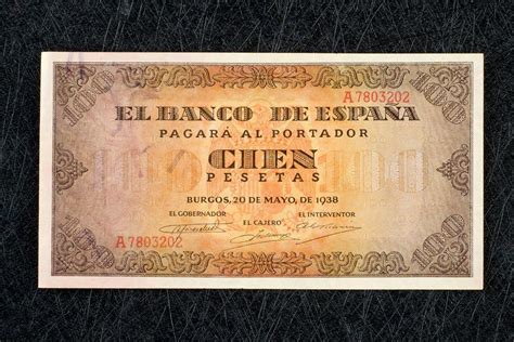 Billete De 100 Pesetas 1938