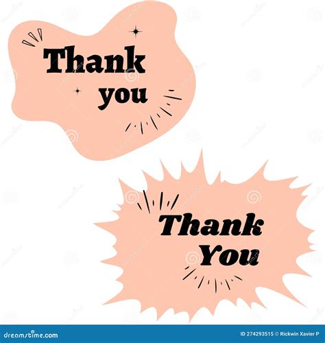 Thank You Typography. Collection of Thank You Design Stock Vector ...