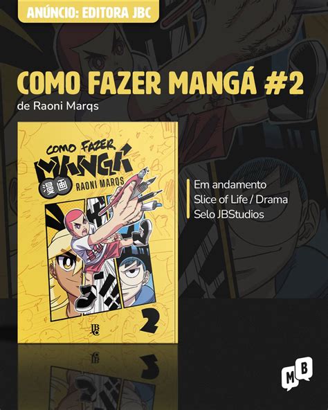 Mangás Brasil on Twitter Anúncio editorajbc Como Fazer Mangá 2