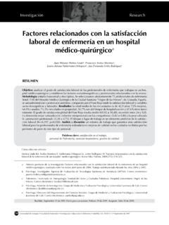 Factores Relacionados Con La Satisfacci N Laboral De Factores