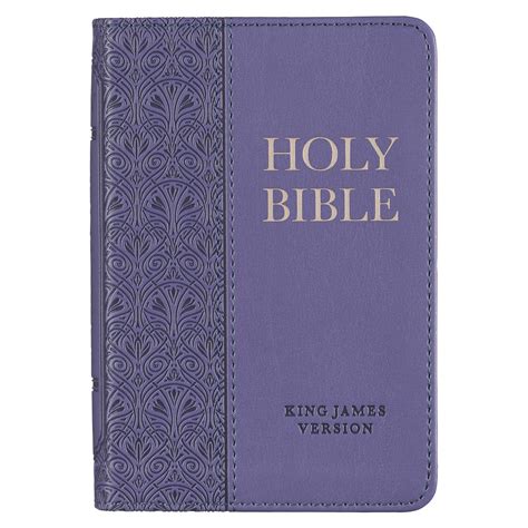 Purple Faux Leather King James Version Mini Pocket Bible