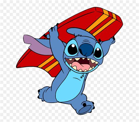 Disney Stitch Running, HD Png Download - vhv