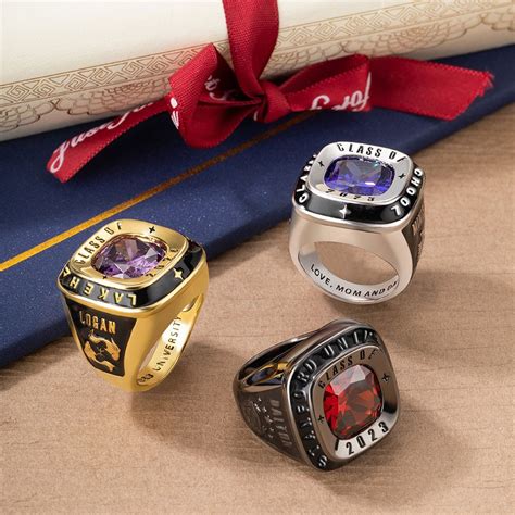 Custom Class Ring for Men's High School, College & University ...