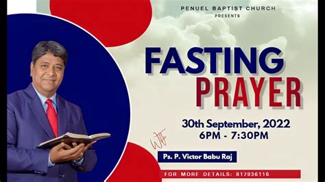 Friday Fasting Prayer Penuel Baptist Church Ps P