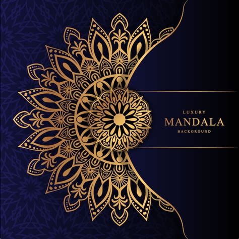 Fond De Mandala De Luxe Avec Motif Arabesque D Or Style Oriental