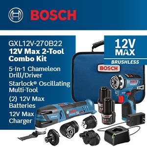 Bosch Gxl V B Kit Combinado De Herramientas De V Max Con