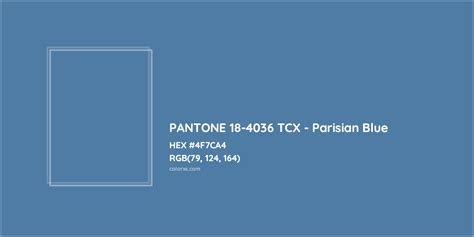 About Pantone Tcx Parisian Blue Color Color Codes Similar