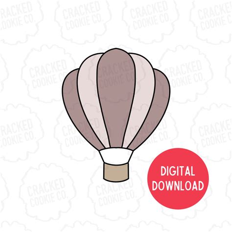 Hot Air Balloon Cookie Cutter STL File INSTANT Etsy