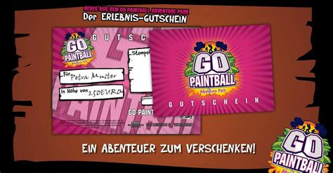 Dein Erlebnis Gutschein Go Paintball Adventure Park