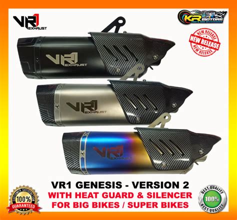 Vr Genesis V Exhaust Muffler Mm With Silencer And Heat Guard For