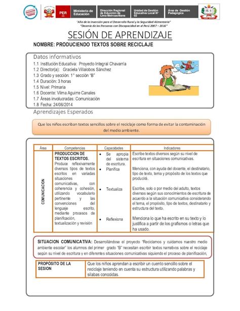 PDF Sesion Reciclaje Rutas De Aprendizaje DOKUMEN TIPS