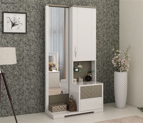 buy kosmo alaska high gloss white dressing table   india