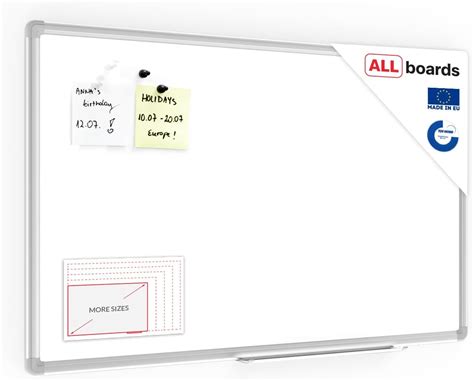 Amazon Basics Tableau magnétique effaçable à sec cadre en plastique